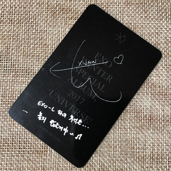 EXO XIUMIN #2 [2017 Winter Special Universe] Official Photocard / New, Rare /+G