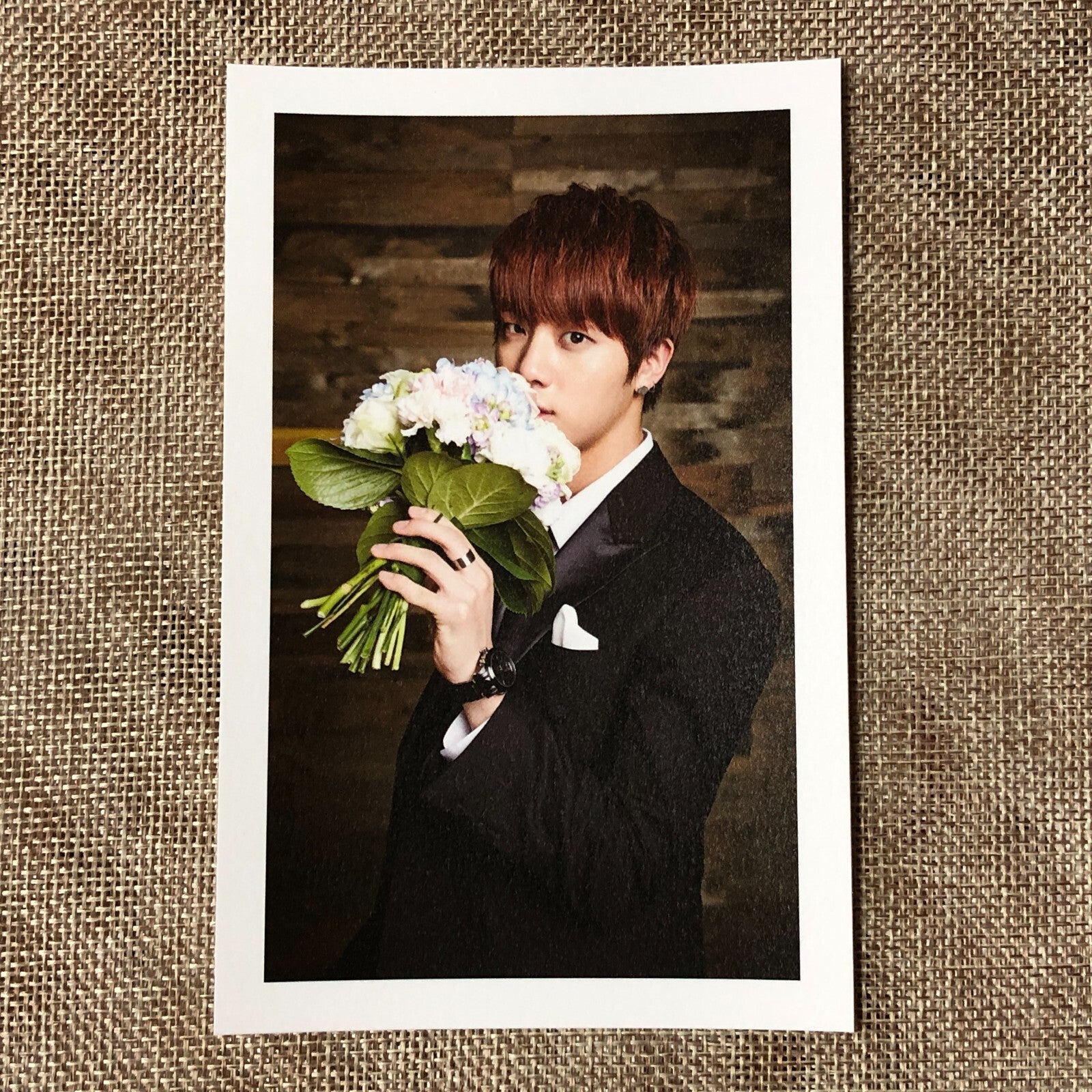 BTS JIN [GLOBAL OFFICIAL FANCLUB 2nd ARMY MEMBERSHIP KIT] Postcard / New / Gift