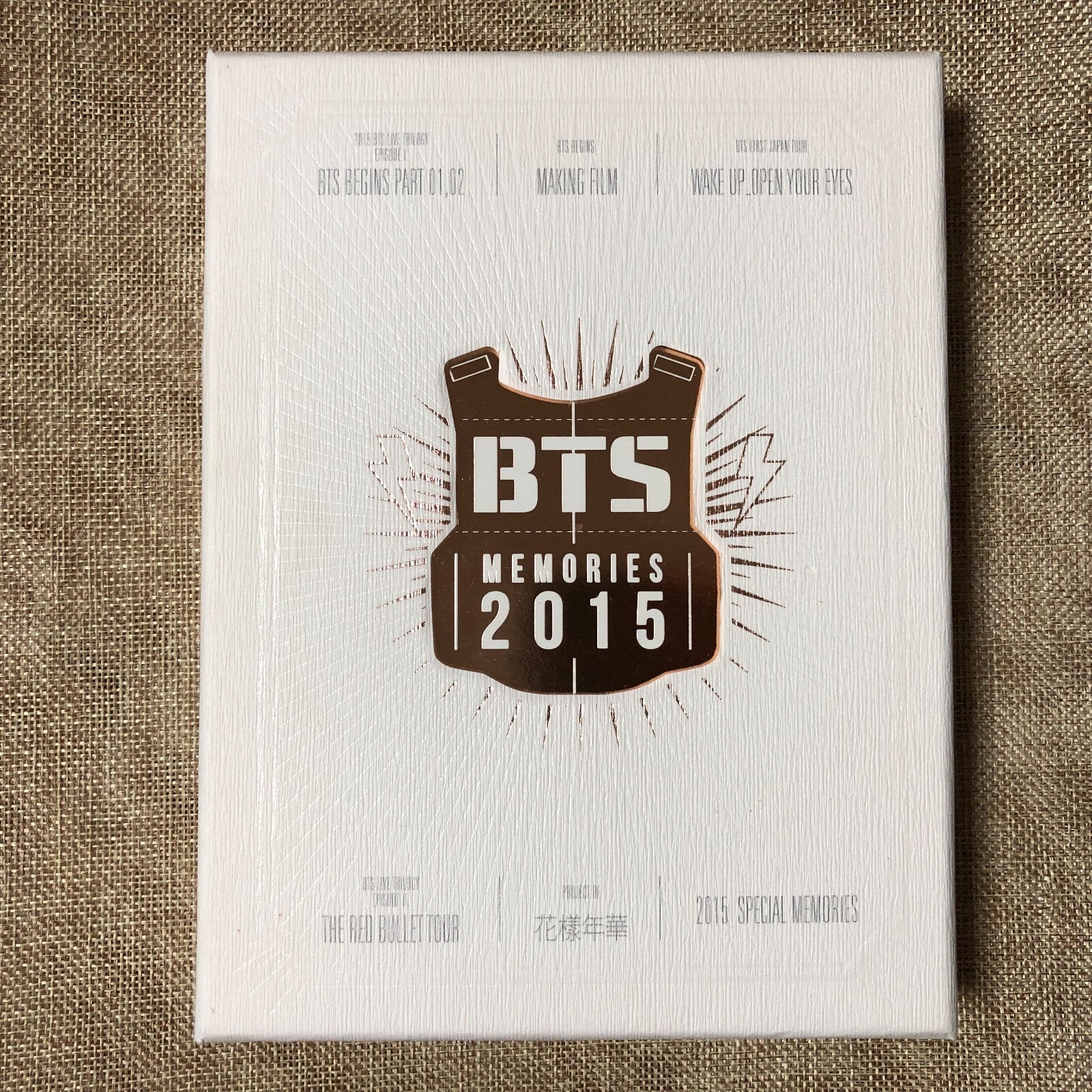 BTS [ Memories of 2015 ] Official DVD Region 1,3,4,5,6 + Photobook / EN