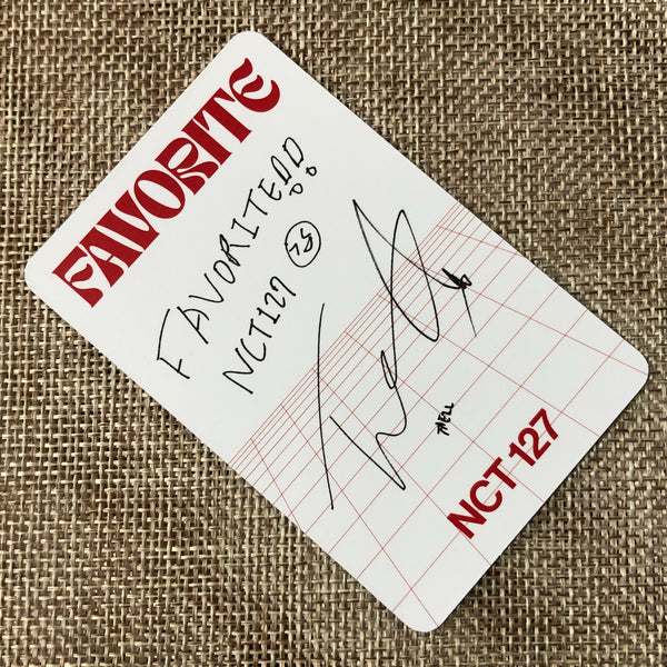 NCT 127 TAEIL [FAVORITE] Official Photocard, 3rd Repackage CLASSIC Ver / Gift