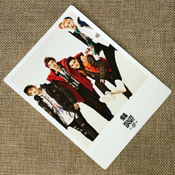 EXO GROUP #3 [ KOLON Sport ] Official Polaroid Photocard, EXO K M / New / Gift