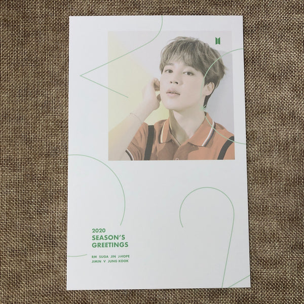 BTS JIMIN [ 2020 Season's Greetings ] Official Limited Mini Poster / New / Gift