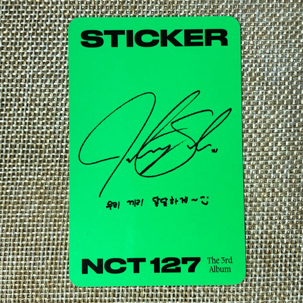 NCT 127 JOHNNY [ STICKER ] Official Photocard, STICKY Ver. / New / Gift