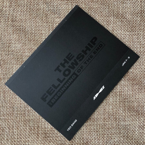 ATEEZ YEOSANG [THE FELLOWSHIP : BEGINNING OF THE END DVD] Official Polaroid /+G