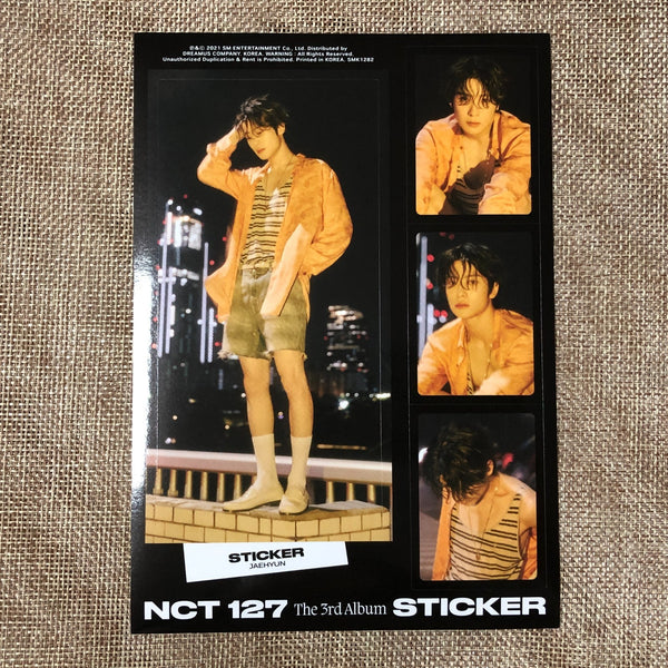 NCT 127 JAEHYUN [ STICKER ] Official Sticker, SEOUL CITY Ver / New / Gift