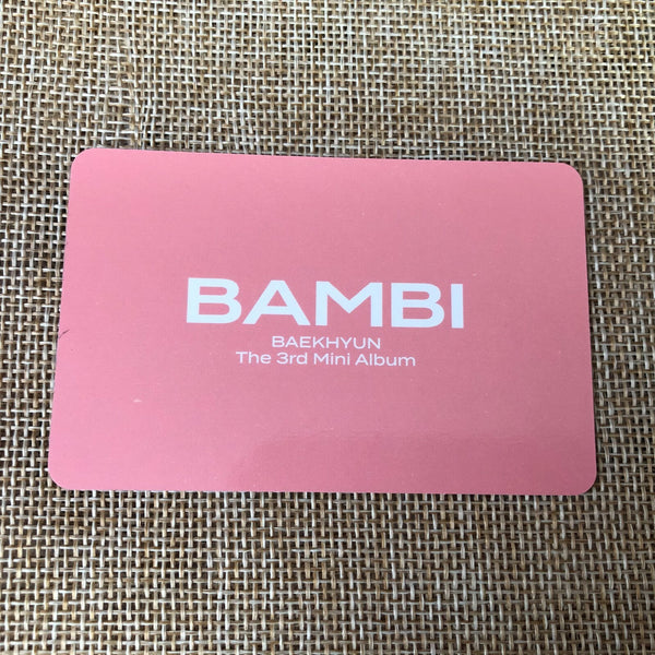 EXO BAEKHYUN #10 [ BAMBI ] Official Photocard, 3rd mini Album / New / Gift
