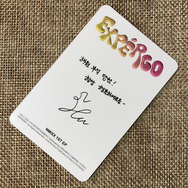 NMIXX HAEWON [ EXPERGO ] Official Photocard, 1st EP B Ver. / New / Gift