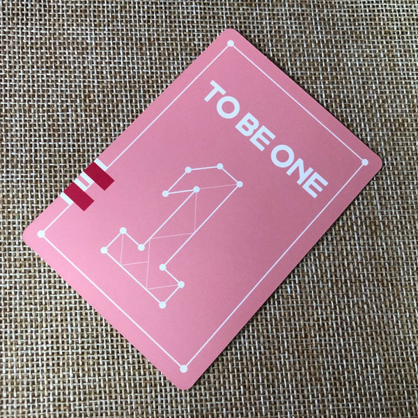 WANNA ONE GROUP [ TO BE ONE ] Official Photocard, Pink ver. / New / Gift