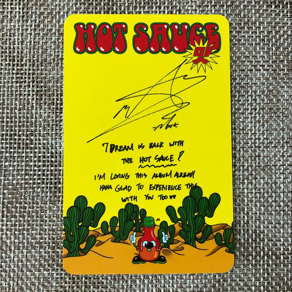 NCT DREAM MARK [ HOT SAUCE ] Official Photocard, Chilling Ver. / New / Gift