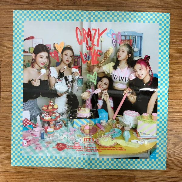 ITZY CHAERYEONG [CRAZY IN LOVE] Official Photobook + Poster +Sticker Set / Gift