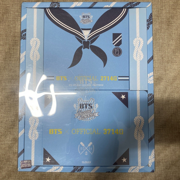 BTS 2014 Summer Package / Official Full Set Towel Photobook Pin Badges / No PC