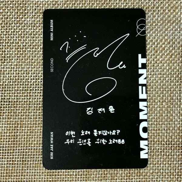 KIM JAEHWAN [MOMENT] Official Photocard, NIGHT Ver, 2nd Mini Album / New / Gift