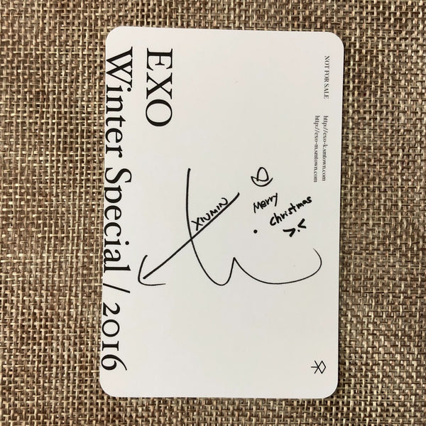 EXO XIUMIN #2 [2016 Winter Special For Life] Official Photocard / New, Rare /+G