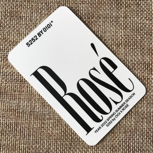 BLACKPINK ROSE #3 [ 5252 BY O!Oi 2022 SS ] Official Photocard / New / Gift
