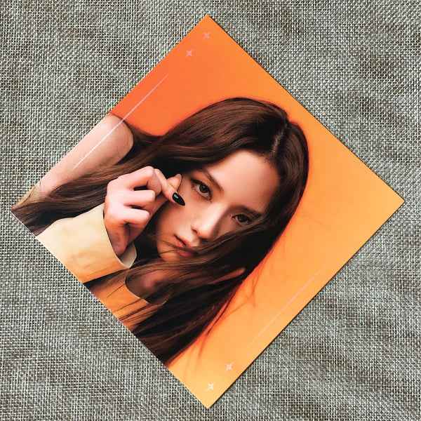 BLACKPINK JISOO [ THE ALBUM ] Official Postcard, Ver. 3 / New / Gift