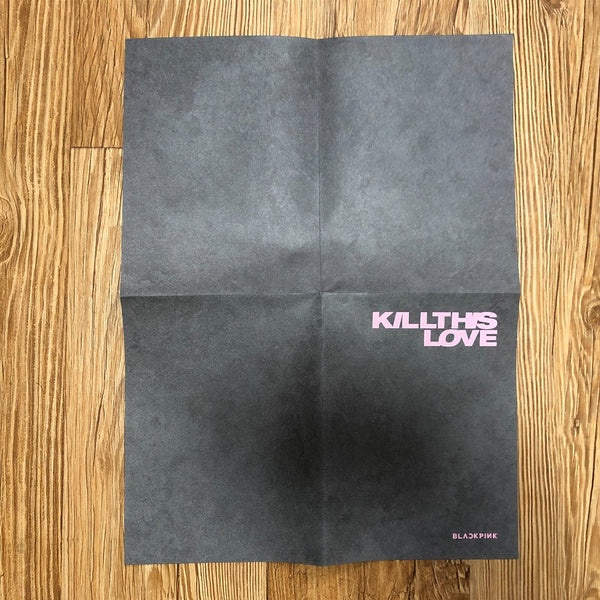 BLACKPINK JISOO [ Kill This Love ] Official Folded Poster / New / Gift