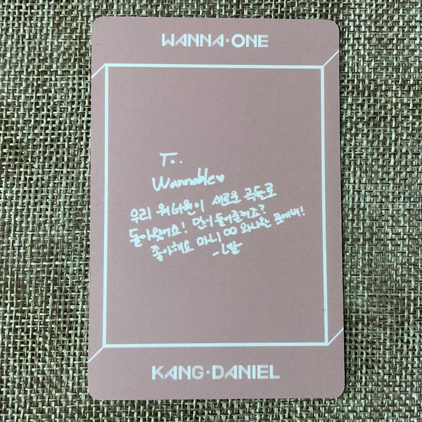 WANNA ONE KANG DANIEL [Undivided] Official Photocard, Regular Ver. / New / Gift
