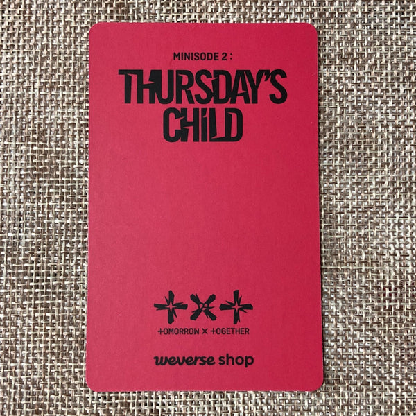 TXT HUENINGKAI [Minisode 2 Thursday's Child Weverse] Official Photocard / Gift