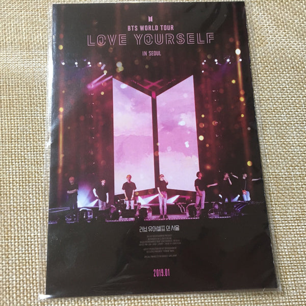 BTS Movie [ World Tour Love Yourself in Seoul ] Official Postcard / New / Gift