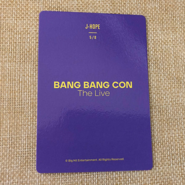 BTS J-HOPE 5/8 [ BANG BANG CON The Live ] Official Mini Photocard / New / Gift