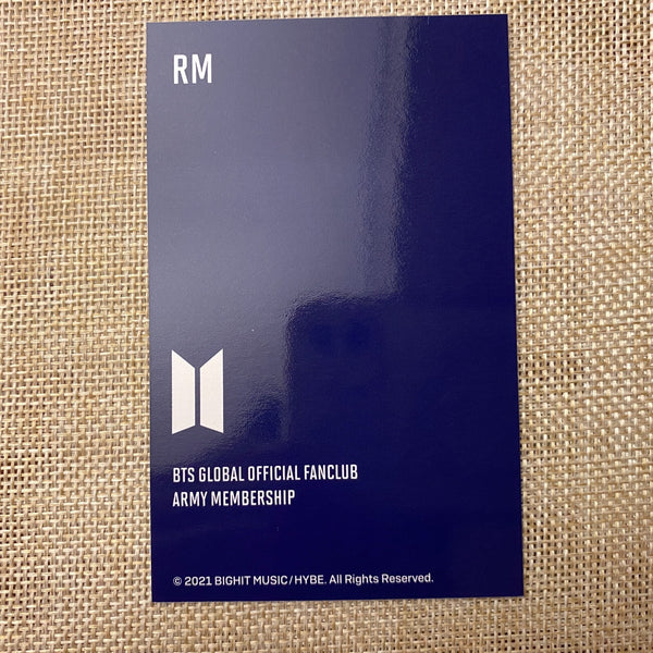 BTS RM [ Fanclub ARMY 8th Membership Kit ] Official Photocard / New / Gift