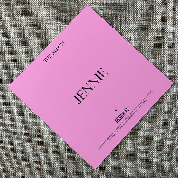 BLACKPINK JENNIE [ THE ALBUM ] Official Postcard, Ver. 2 / New / Gift