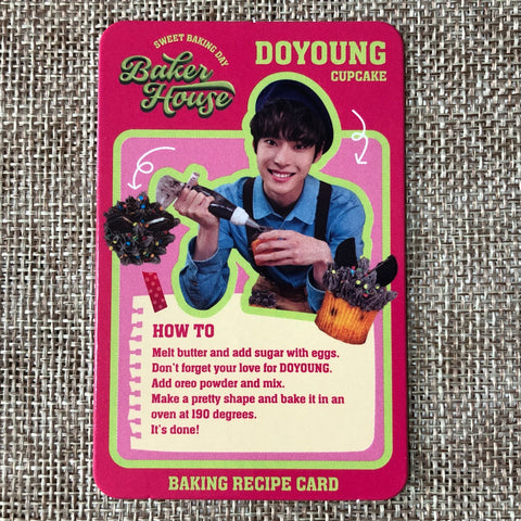 NCT 127 DOYOUNG [ BAKER HOUSE ] Official Recipe Card Photocard / New / Gift