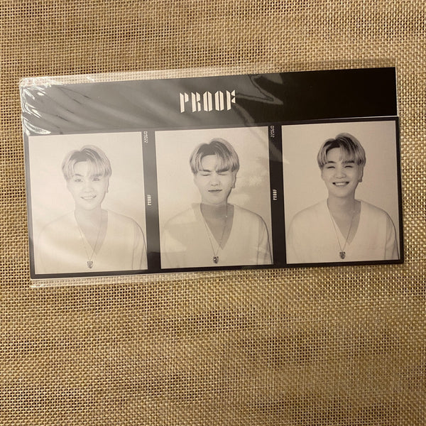 BTS SUGA [ PROOF Weverse Shop POB ] Official 3 Cut Photocard / New, Rare / Gift