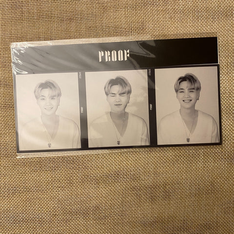 BTS SUGA [ PROOF Weverse Shop POB ] Official 3 Cut Photocard / New, Rare / Gift