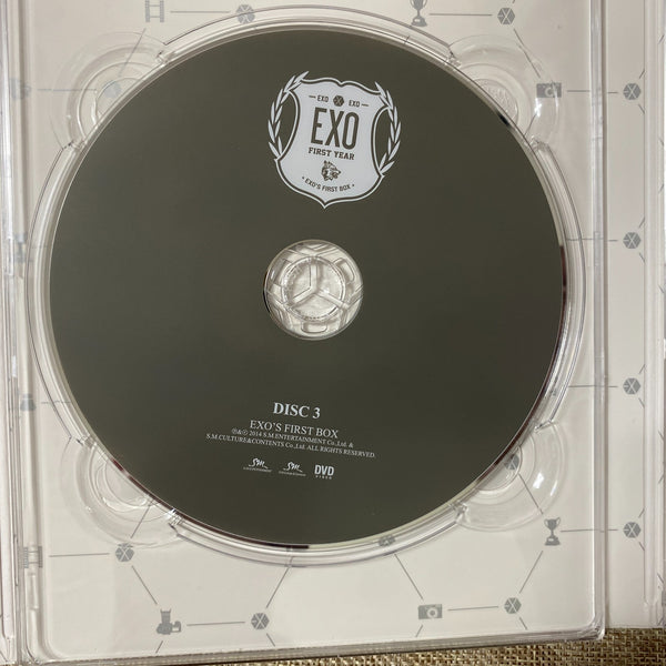 EXO  [ 2014 First Year DVD ] Official DVD Set, 4 DVD / New, Rare / Gift