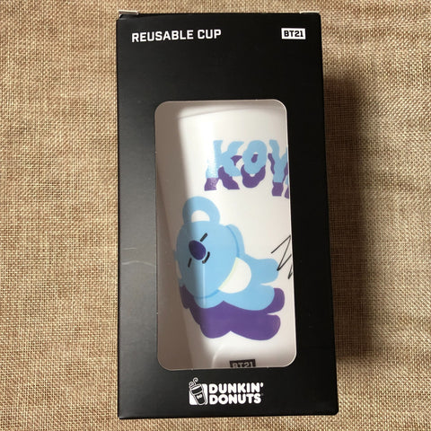 BTS [ BT21 DUNKIN DONUTS ] Official Limited Reusable Cup / New / Gift