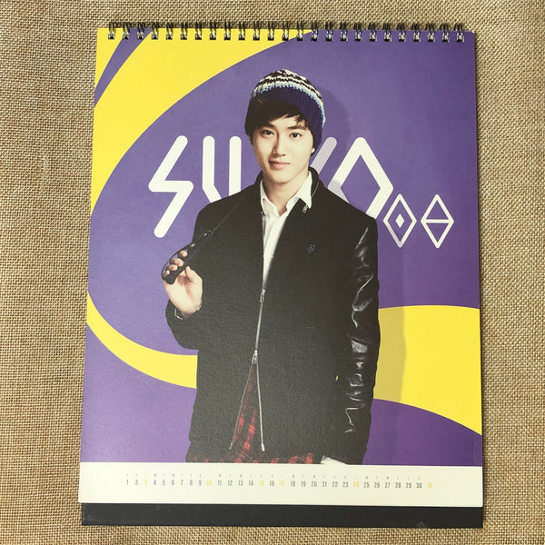 EXO GROUP [ 2014 Season's Greetings ] Calendar Only / New, Rare / Gift