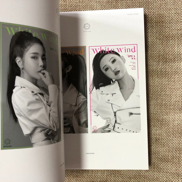 MAMAMOO #1 [ White Wind ] Hand Signed Promo Album Autographed / CD+Photobook