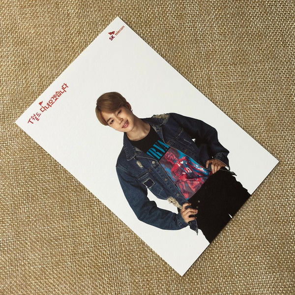 BTS JIMIN [ SKT ] Official Postcard Photocard Limited / New, Rare / Gift