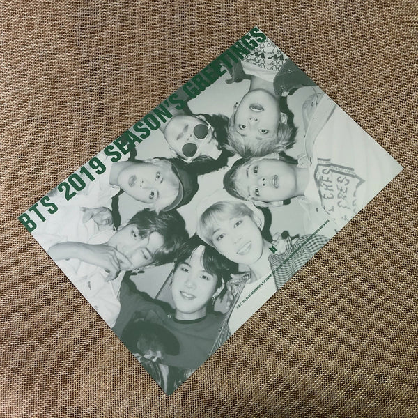 BTS GROUP #1 [2019 Season's Greetings] Official Mini Poster Postcard / Gift