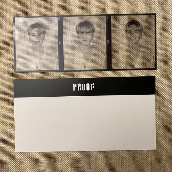BTS SUGA [ PROOF Weverse Shop POB ] Official 3 Cut Photocard / New, Rare / Gift