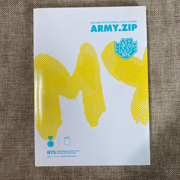 BTS [Fanclub ARMY ZIP 3rd Membership Kit] Official Photobook / New, Rare / Gift