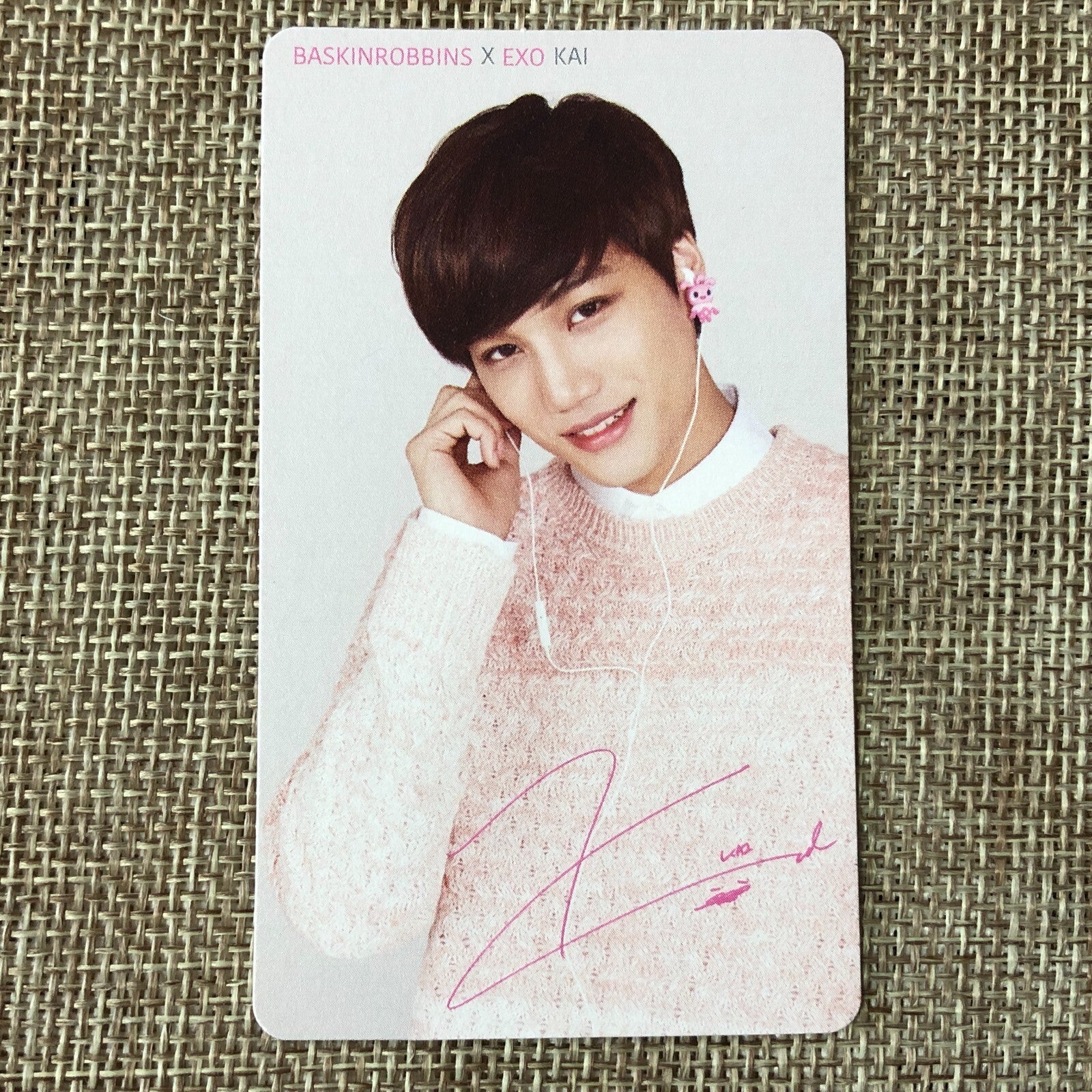 EXO KAI [ Baskin Robbins ] Official Polaroid Photocard, kai / New, Rare / Gift