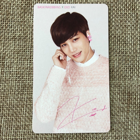 EXO KAI [ Baskin Robbins ] Official Polaroid Photocard, kai / New, Rare / Gift