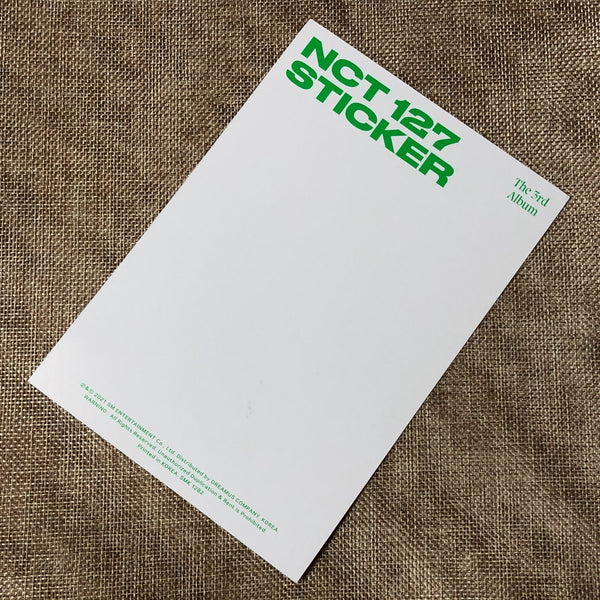NCT 127 TAEYONG [ STICKER ] Official Postcard, SEOUL CITY Ver / New / Gift