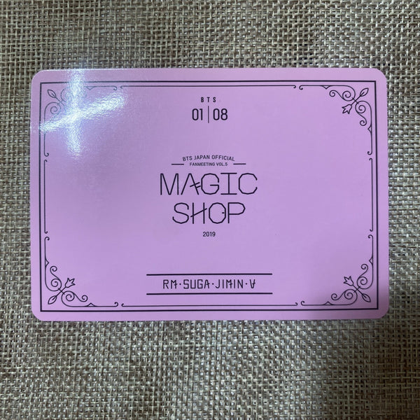 BTS GROUP 1/8 [MAGIC SHOP Fan Meeting Japan] Official Mini Photocard / Gift