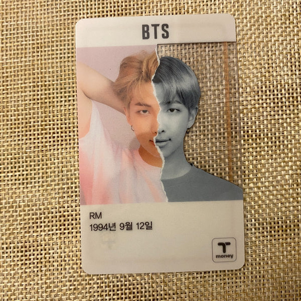 BTS RM [ 2019 CU T-Money Transparent ] Official Photocard / New / Gift