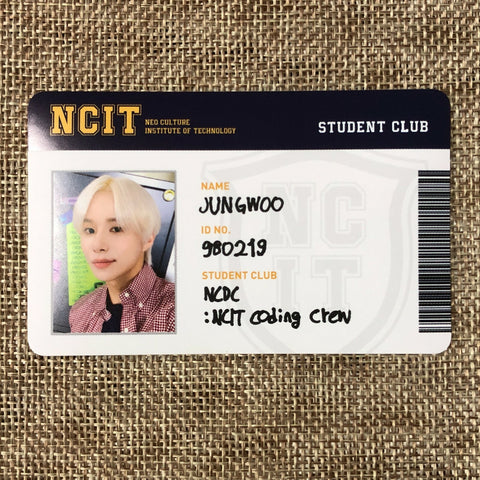 NCT 127 JUNGWOO [ NCIT ] Official Random Photo Pack ID Sticker / New / Gift