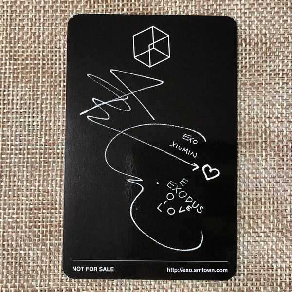 EXO XIUMIN [ EXODUS ] Official Photocard, 2nd Album Chinese Ver. / New / Gift