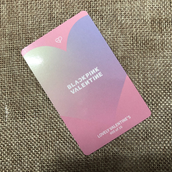 BLACKPINK JISOO #1 [ THE GAME Photocard Collection ] Valentine's Ed / New/GFT