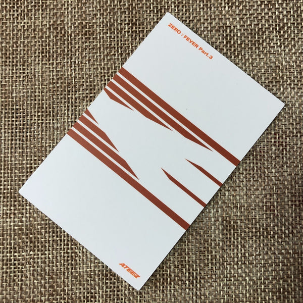 ATEEZ SAN [Zero : Fever Epilogue] Official Photocard, Diary Limited / New / Gift