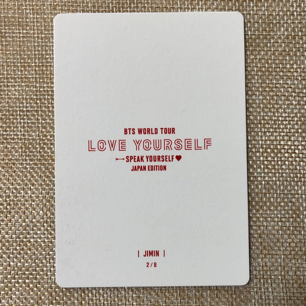 BTS JIMIN 2/8 [Speak Yourself World Tour Japan] Official Mini Photocard / Gift