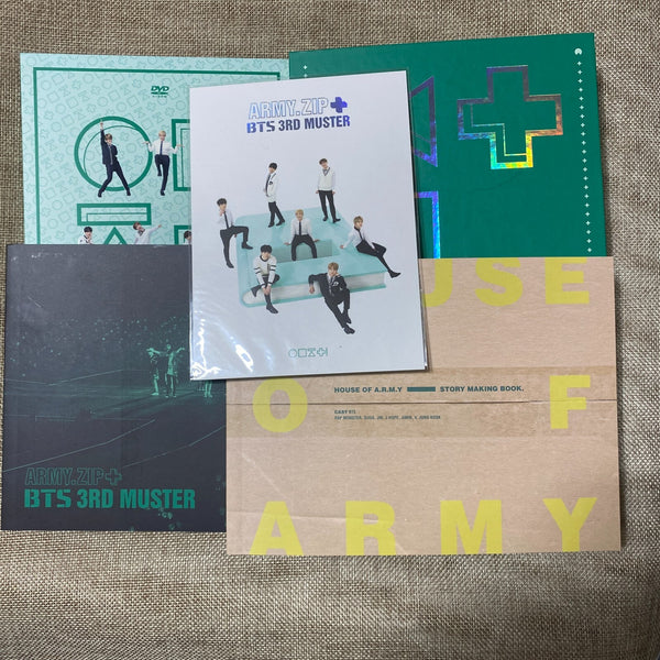 BTS 3rd Muster ARMY.ZIP DVD / 3 Disc Photobook, Story, Sticker, 2nd DVD Defectiv