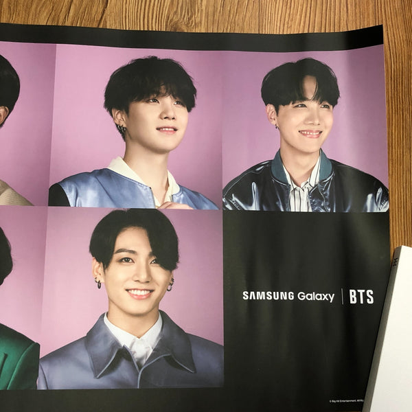 BTS GROUP [ Samsung Galaxy S20+ ] Official Unfolded Poster / New, Rare / Gift