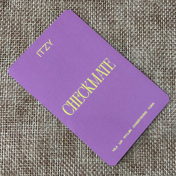 ITZY YEJI [ CHECKMATE ] Official Photocard, Ktown4U Lucky Draw / New / Gift